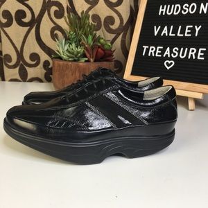 Cogent Black Medina Lace Up Toning Shoes 6 EE